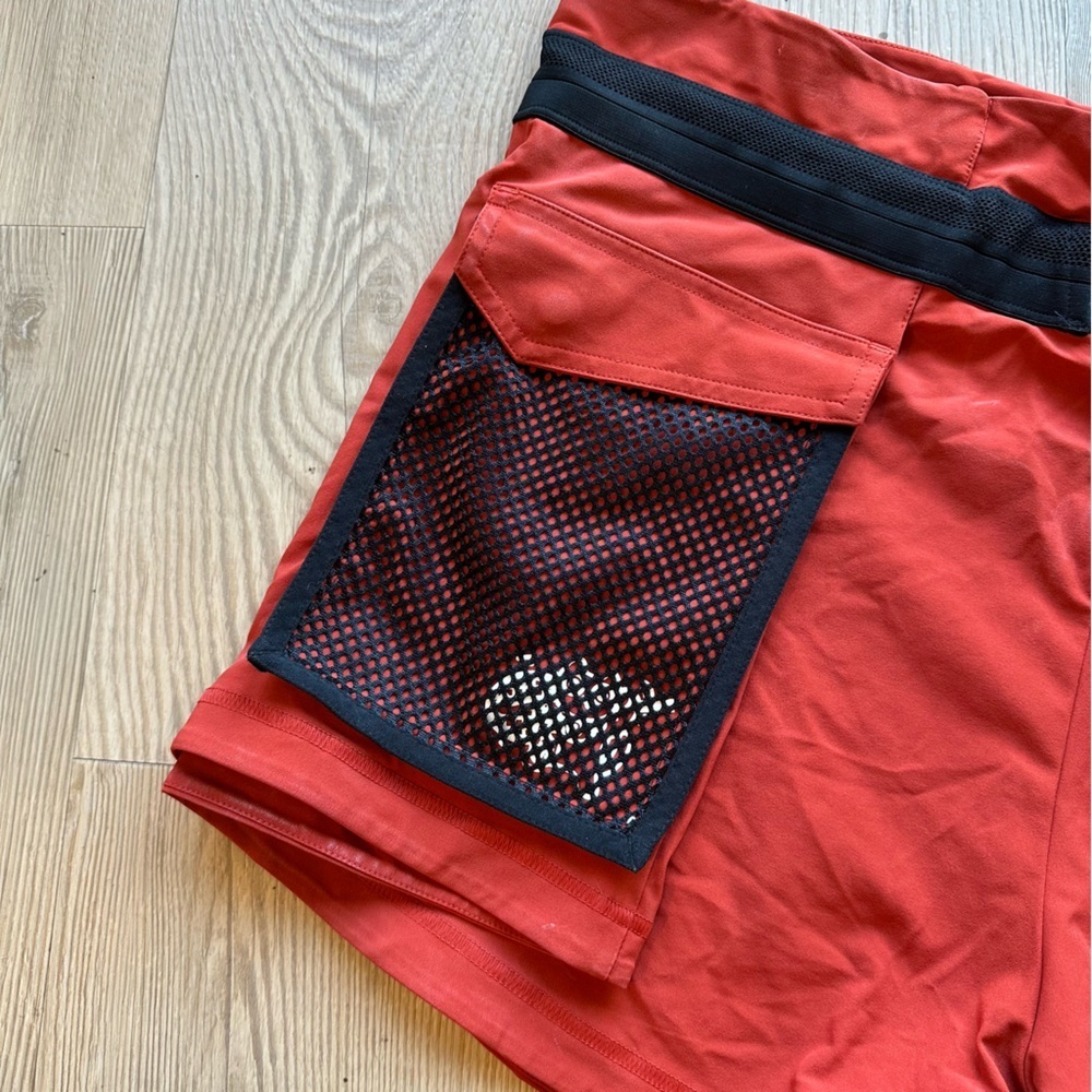 Nike Women’s Naomi Osaka Tennis Utility Shorts sz medium Red cinnabar DH5197-671 - Picture 6 of 13